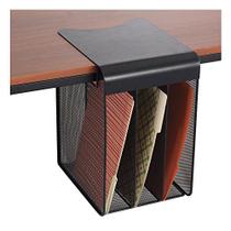 Safco Produtos 3243BL Onyx Malha Sólida Top Vertical Armazenamento de Mesa Suspensa, Preto, 9,5 "W x 12" D x 14,75 "H