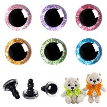 Safety Eyes MUCUNNIA 30mm Glitter Plastic para Amigurumi 48 unidades