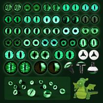 Safety Eyes MUCUNNIA Glow in Dark 16-24 mm 50 unidades com arruelas Safety Eyes MUCUNNIA Glow in Dark 16-24 mm 50 unidades com arruelas