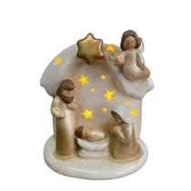 Sagrada Família Cerâmica Com LED