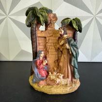 Sagrada família de resina imagem religiosa Maria Jesus e José católica presépio Sagrada família de resina imagem religiosa Maria Jesus e José católica presépio