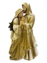 Sagrada Família Divino Amor Dourada 30cm Sagrada Família Divino Amor Dourada 30cm