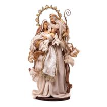 Sagrada familia em tecido cru dour vinho - 52cm