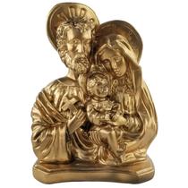 Sagrada Família - Escultura Sacra Dourada - Tamanho Grande
