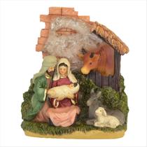 Sagrada Familia Manjedoura Presépio Enfeite Vila Natal 12Cm Sagrada Familia Manjedoura Presépio Enfeite Vila Natal 12Cm