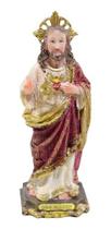 Sagrado Coração De Jesus 14cm - Enfeite Resina Sagrado Coração De Jesus 14cm - Enfeite Resina