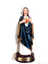 Sagrado Coração de Maria 15 cm - Enfeite Resina - taimes