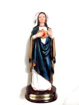 Sagrado Coração de Maria 15 cm - Enfeite Resina Sagrado Coração de Maria 15 cm - Enfeite Resina