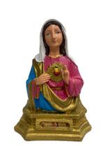 Sagrado Coração de Maria Busto Borracha 18cm