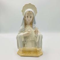 Sagrado Coração de Maria Busto Porcelana 22x13cm