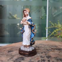 Sagrado Coração de Maria Imagem Católica Em Resina 15 Cm