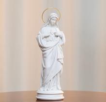 Sagrado coração de maria mármore 32 cm