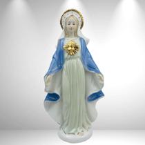 Sagrado Imaculado Coração Maria em Porcelana