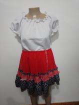 Saia adulto com babado junina Saia adulto com babado junina