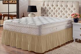 Saia Ajustável Para Cama Box 1 Elástico Serve Do Casal ao King Com Babado!