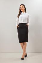 Saia Alfaiataria Reta Laura Rosa 810920