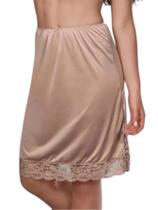 Saia Anágua Segunda Pele Feminina Básica Longa Saiote Confortável Sobre Pele Evangélico