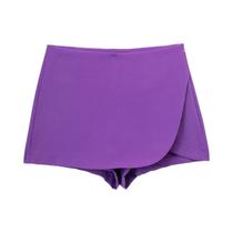 Saia Assimétrica Feminina DUOPERI Moda Simples Chic Elegante Casual Saias Curtas Culottes