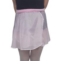 Saia Ballet Vya Fit Voal Transpassada Infantil Saia Ballet Vya Fit Voal Transpassada Infantil