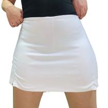 Saia bengaline 2 fendas short saia moda feminina cintura alta plus size