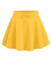 Saia BOOPH, minissaias casuais para meninas com bolsos, amarelas de 2 a 3 anos Saia BOOPH, minissaias casuais para meninas com bolsos, amarelas de 2 a 3 anos