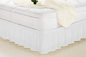 Saia Box Ajustável Renata - 01 Peça Casal /Queen/ King - Branco