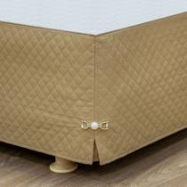 Saia Box c/ Pingente Casal 40cm Altura Matelassê Cama Box