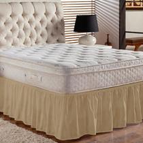 Saia Box Cama Casal e Queen com 1 Elástico Ajustável Babado 1 Peça Saia Box Cama Casal e Queen com 1 Elástico Ajustável Babado 1 Peça