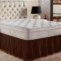 Saia Box Cama Casal e Queen com 1 Elástico Ajustável Babado 1 Peça Saia Box Cama Casal e Queen com 1 Elástico Ajustável Babado 1 Peça