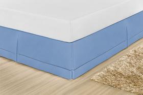 Saia Box Casal c/ Ponto Palito Percal 180 Fios 80% Algodão