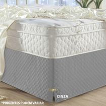 Saia Box Casal Padrão Matelada Box Bau Com Pingente Luxo Moderno cama - BOB SHOP BORDADOS