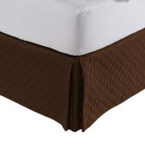 Saia Box Casal Padrão Matelasse Ultrassônico Várias Cores Saia Box Casal Padrão Matelasse Ultrassônico Várias Cores