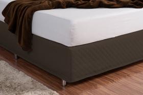 Saia Box Com Forro Para Cama De Solteiro