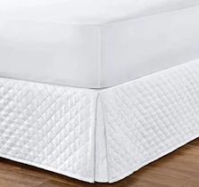 Saia Box Matelada Casal Queen - Branca