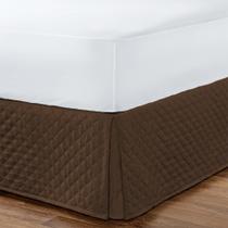 Saia Box Matelada para Cama de Casal King - Tabaco - Re9casa