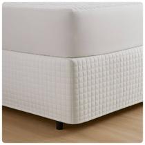 Saia Box Matelada Tamanho King 2,03m x 1,93cm Branco Saia Box Matelada Tamanho King 2,03m x 1,93cm Branco