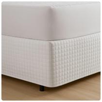 Saia Box Matelada Tamanho Queen 1,98m x 1,58cm Branco