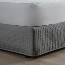 Saia Box Matelada Tamanho Queen 1,98m x 1,58cm Cinza