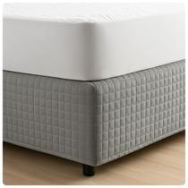 Saia Box Matelada Tamanho Solteiro 1,88m x 88cm Cinza Saia Box Matelada Tamanho Solteiro 1,88m x 88cm Cinza