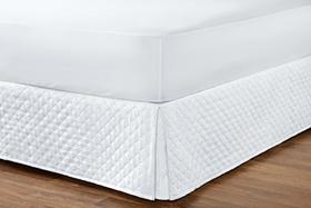 Saia Box Matelada Ultrassônico Casal King Size ou Conjugado Cor BRANCO