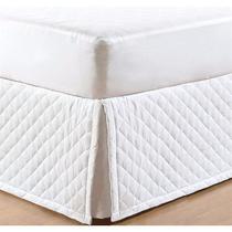 Saia Box Matelassada King 193 x 203 x 38cm Branco Jolitex