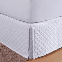 Saia Box Matelassada Solteiro Jolitex Toque Acetinado 88x188x38cm Saia Box Matelassada Solteiro Jolitex Toque Acetinado 88x188x38cm