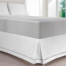 Saia Box Ponto Palito Queen Clássica E Sofisticada