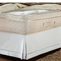 Saia Box Ponto Palito Solteiro 2,23m x 1,56m Branco - Fox