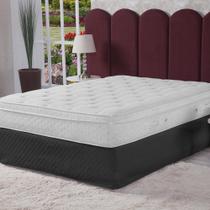 Saia Box Quebec Cama Queen Matelada 1 Peça Preto