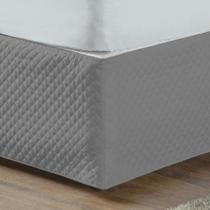 Saia Box Queen Basic Matelada 100% Poliéster - Cinza
