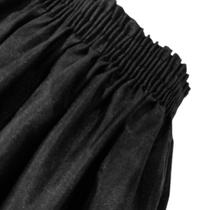 Saia Box Queen Franzida Micropercal com Elástico Ajustável em Toda Volta