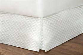 Saia Box Queen Matelassê Branca Super Prática Saia Box Queen Matelassê Branca Super Prática