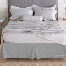 Saia Box Queen Naturalle Fashion Ponto Palito Prata de 1,60m x 2,00m x 35 cm. Saia Box Queen Naturalle Fashion Ponto Palito Prata de 1,60m x 2,00m x 35 cm.