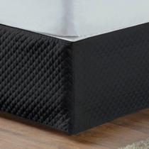 Saia Box Solteiro Basic Matelada Preto Saia Box Solteiro Basic Matelada Preto